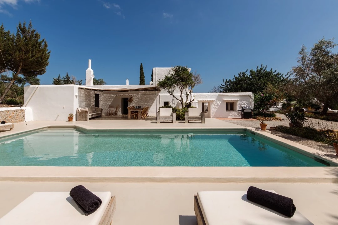 Luxury real estates to rent Ibiza villa Maria 1 pool