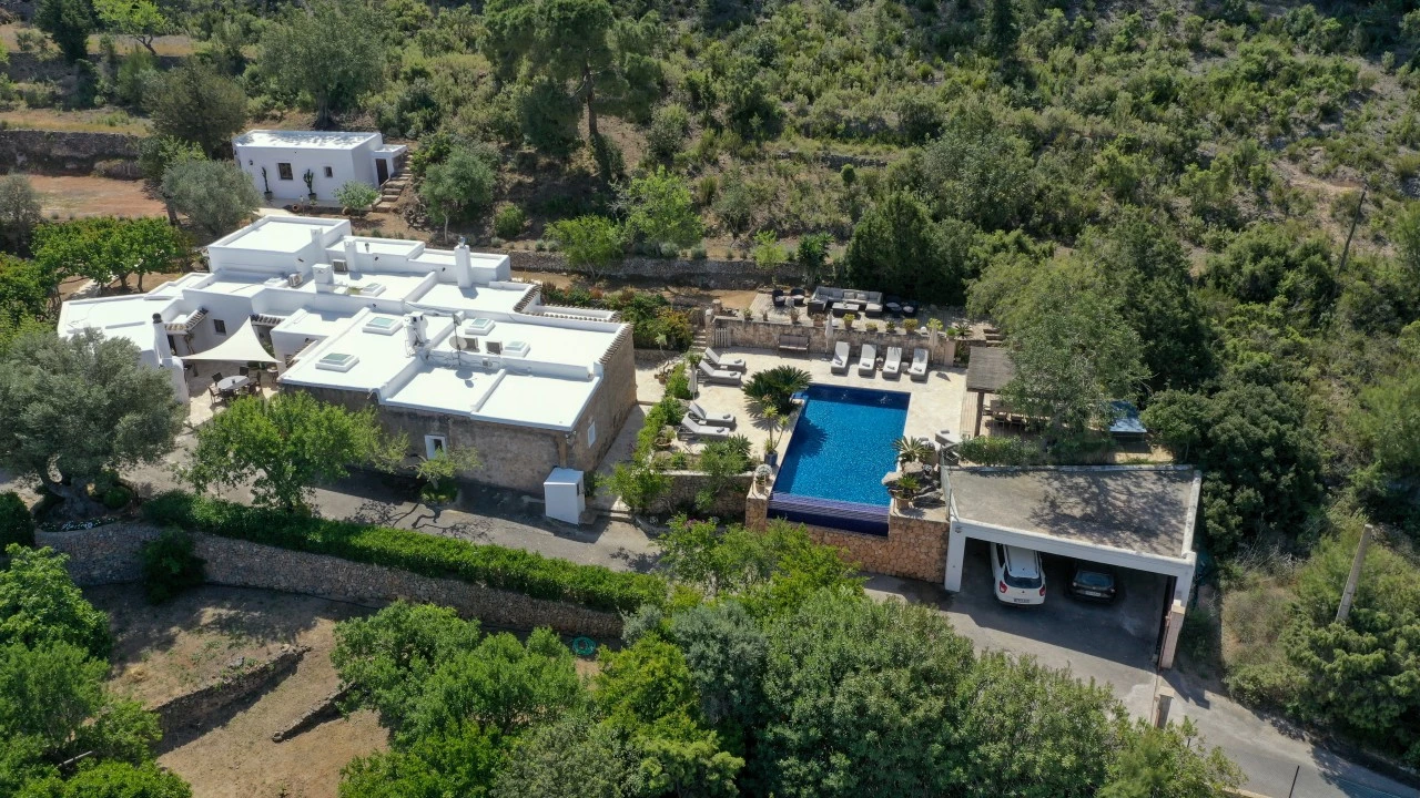 -Prospectors Luxury real estate Ibiza to rent villa Can Xauret spain property rental drone