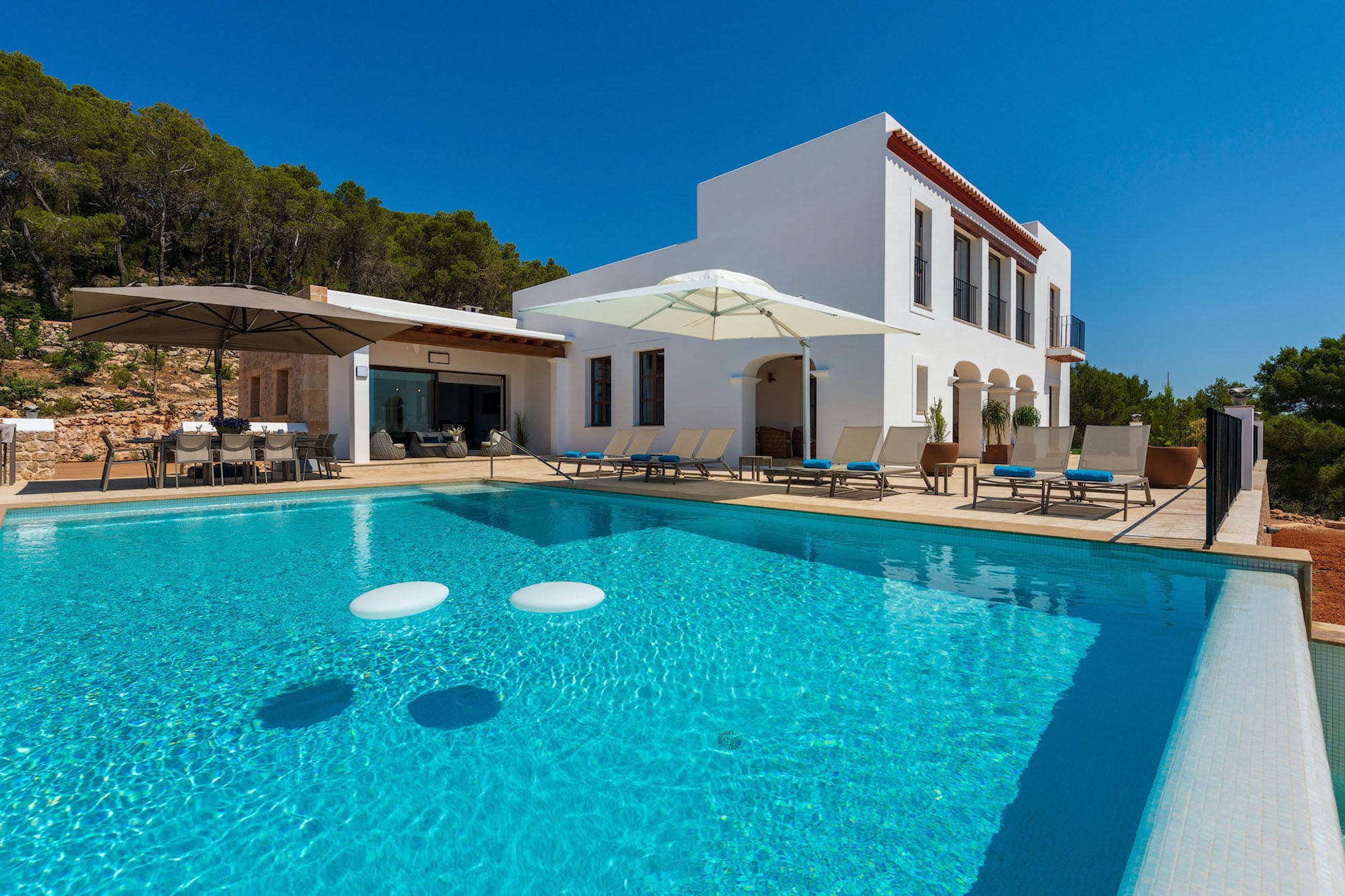Luxury real estates villa to rent Ibiza Tozza 1 pool